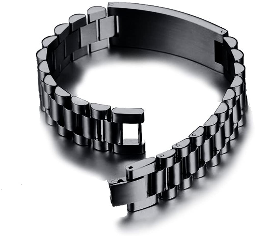 Custom Pilot Prayer Bracelet - Engraved Aviation Gift for Pilots - Stainless Steel Adjustable Wristband