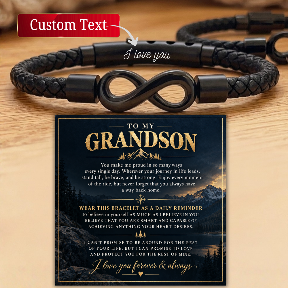To My Grandson Gift from Grandparents Grandson Christmas Birthday Gift Keepsake for Grandson Personalized Gift Grandson Custom Name Engraved