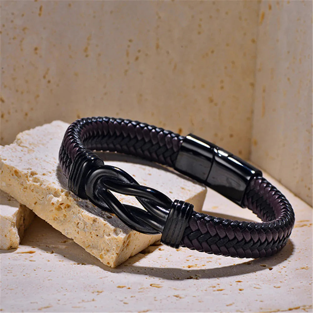 Personalized To My Bonus Son Bracelet – Custom Name Engraved Black Braided Bracelet with Heartfelt Message Card – Stepson Gift for Birthday, Graduation, Christmas – Sentimental Keepsake Jewelry